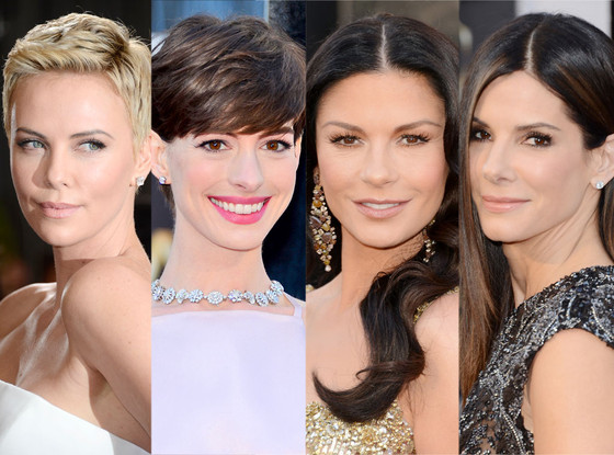 Beauty: Charlize Theron, Anne Hathaway, Catherine Zeta Jones, Sandra Bullock, Oscars 2013 Beauty: Charlize Theron, Anne Hathaway, Catherine Zeta Jones, Sandra Bullock, Oscars 2013